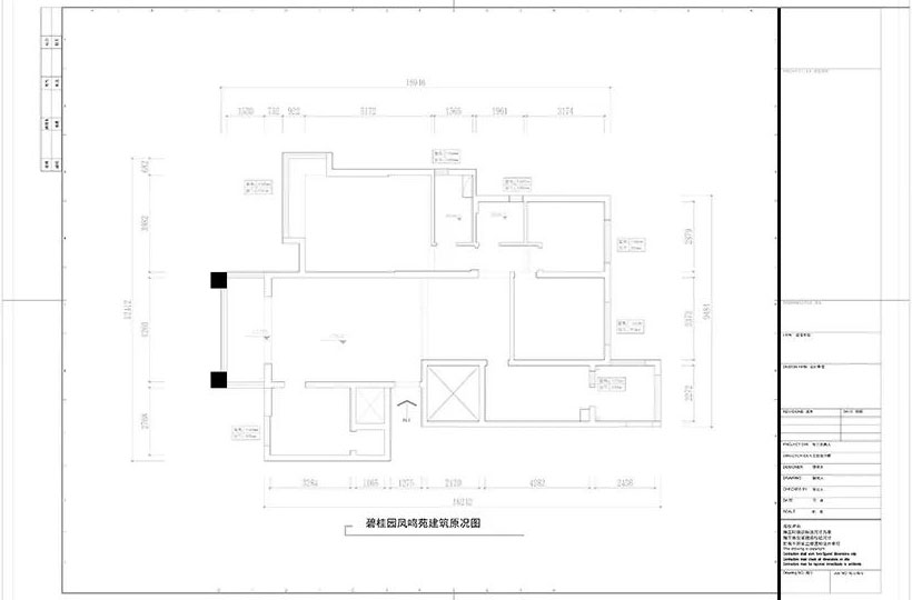 碧桂園鳳鳴苑160㎡簡美風格--喜歡深色家具的看過來02戶型設計_建筑原況圖