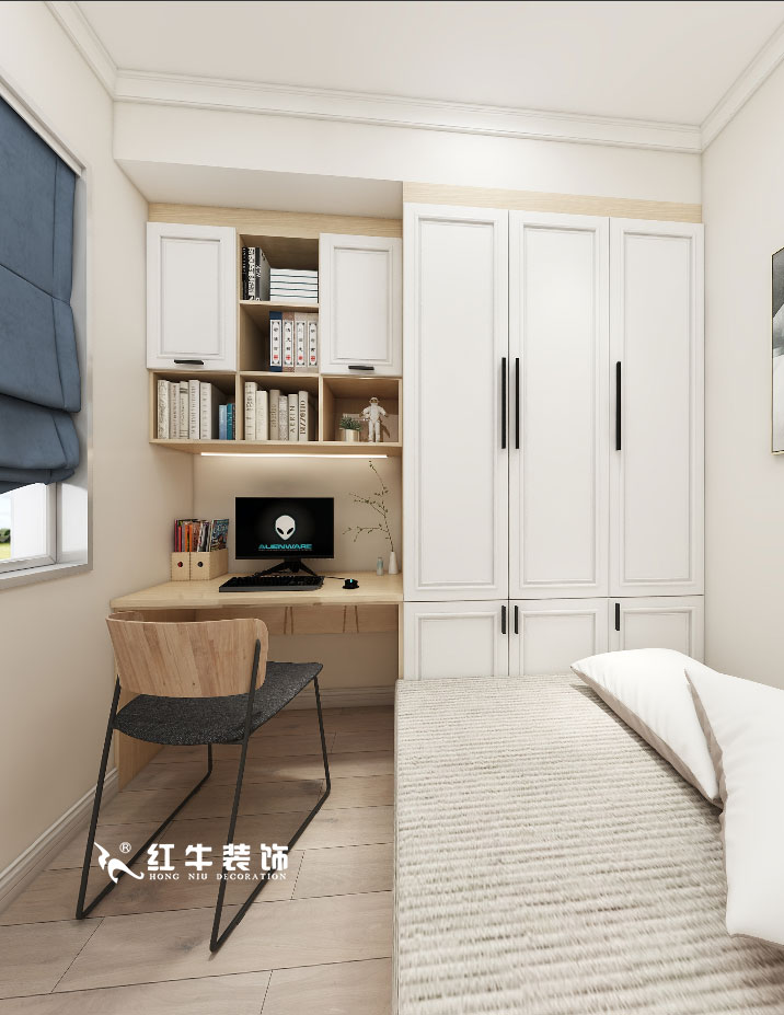 顧娟_金地都會意境118㎡現(xiàn)代風格--弧形沙發(fā)設計，獨特有創(chuàng)意！10書房設計+