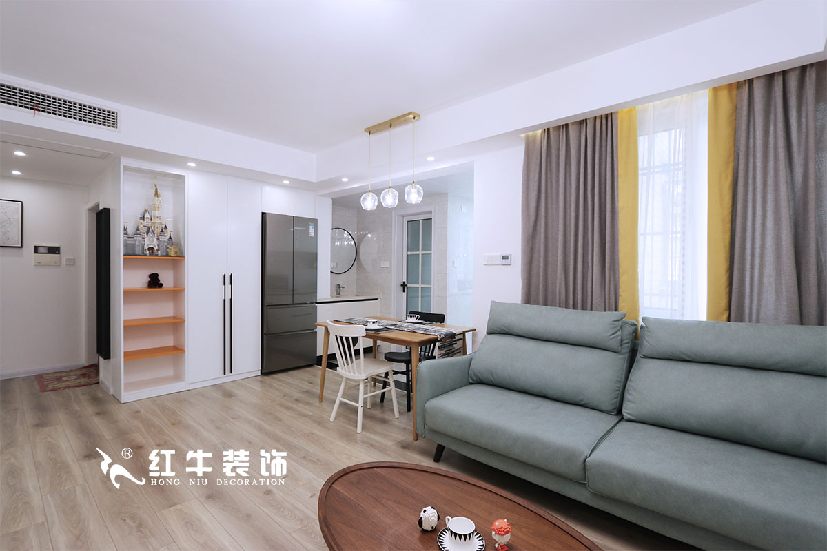 【實景案例】仇美蓉_良辰美景31棟2單元501-82㎡-北歐風格_老房裝修2室2廳1衛(wèi)_全包11萬01客餐廳IMG_0069