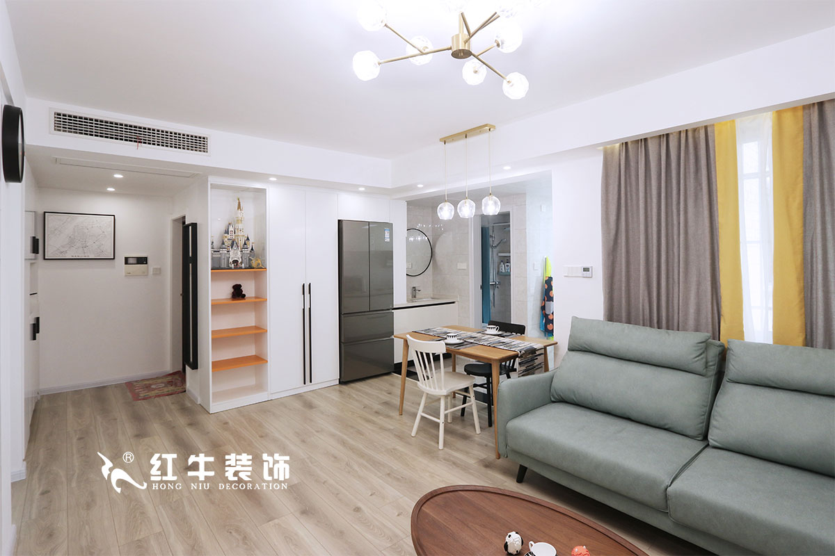【實景案例】仇美蓉_良辰美景31棟2單元501-82㎡-北歐風格_老房裝修2室2廳1衛(wèi)_全包11萬02客餐廳IMG_0040