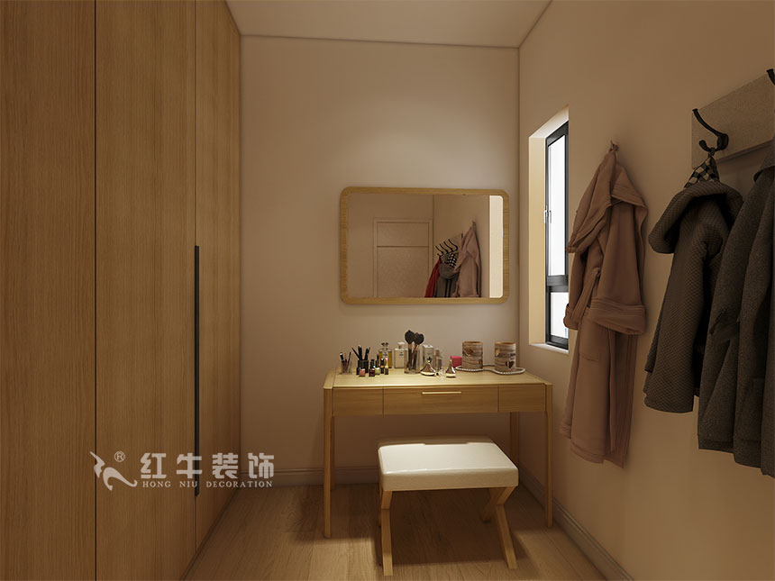 魏利利_津橋華府82㎡現(xiàn)代簡約｜顛覆傳統(tǒng)客廳，即是休閑書吧又是影院11衣帽間