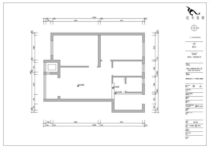 朱明琪_紫楊佳園24-3-910-87㎡-現(xiàn)代簡(jiǎn)約風(fēng)格_2室2廳1衛(wèi)（新房裝修）_成品家￥120000_全包10萬(wàn)00_01原始結(jié)構(gòu)圖
