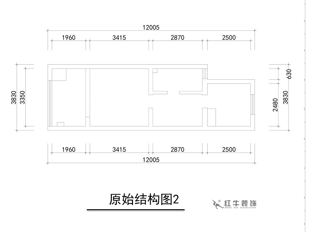 朱彥｜萬(wàn)科金色里程8-706-70㎡-簡(jiǎn)歐風(fēng)格｜復(fù)式35+35㎡｜2室2廳1衛(wèi)｜定制家￥120000｜全包12萬(wàn)｜00_02原始結(jié)構(gòu)圖2
