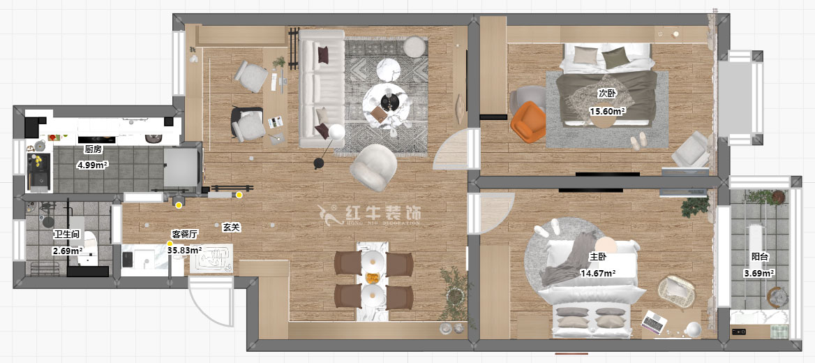 顧娟｜愛(ài)達(dá)花園紫藤園6-18-401-96㎡-北歐風(fēng)格｜3室2廳1衛(wèi)｜舊房裝修｜定制家￥121200｜全包12