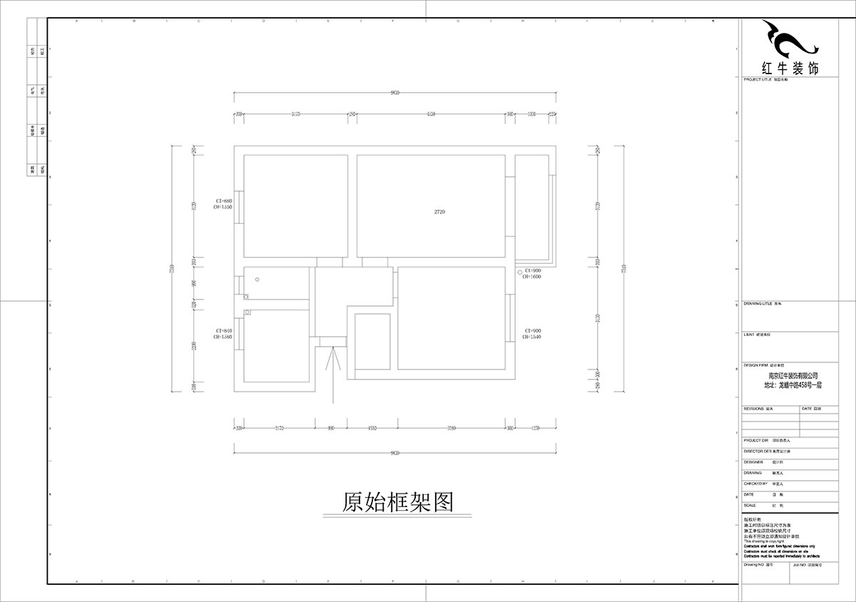 孟憲濤｜峨嵋?guī)X12號(hào)5-403-64㎡-現(xiàn)代簡(jiǎn)約風(fēng)格｜3室1廳1衛(wèi)｜新房裝修｜定制家￥88600｜全包10萬(wàn)｜00_01原始框架圖