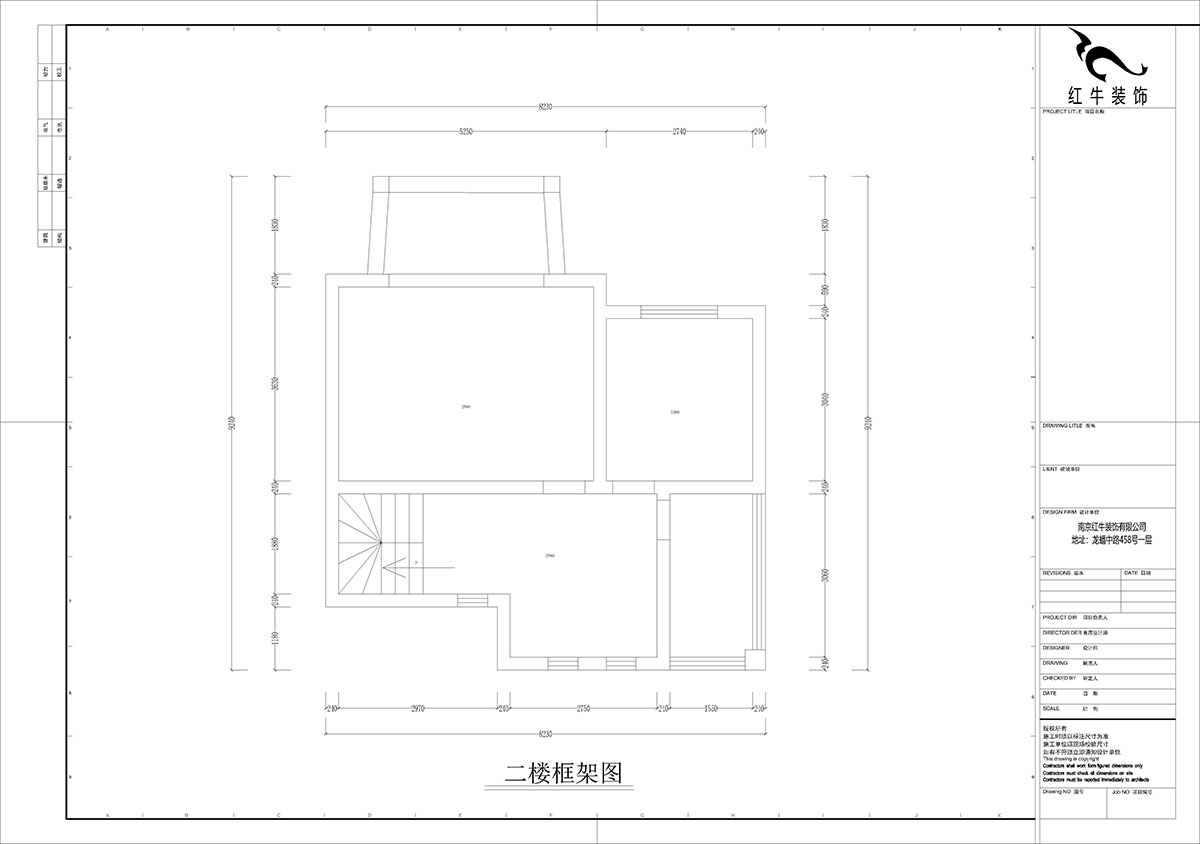 孟憲濤｜養(yǎng)龍山莊D-11B-120㎡-現(xiàn)代簡約風(fēng)格｜3室2廳2衛(wèi)｜老房裝修｜定制家｜全包14萬｜00_03二樓框架圖