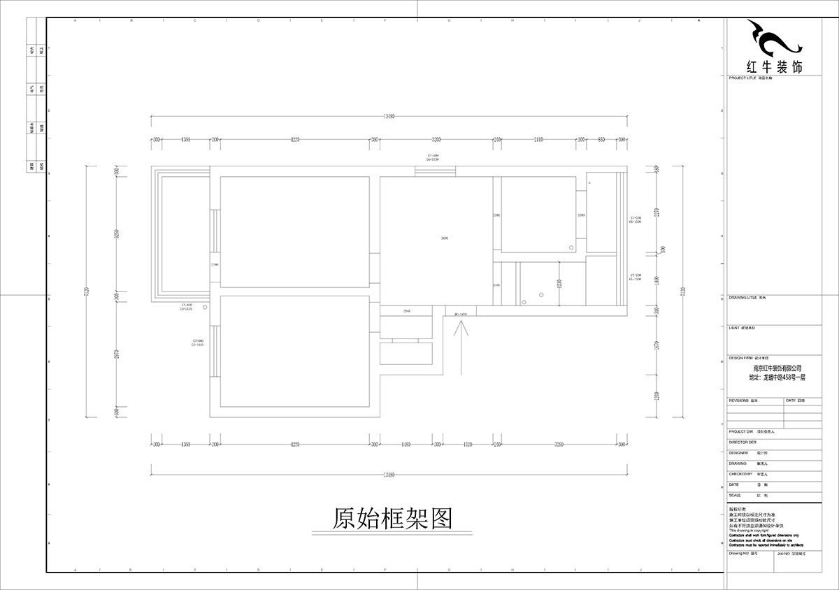 孟憲濤｜寧夏路18號3-204-70㎡-現(xiàn)代風(fēng)格｜2室2廳1衛(wèi)｜老房裝修｜定制家｜全包12萬｜00_01原始框架圖
