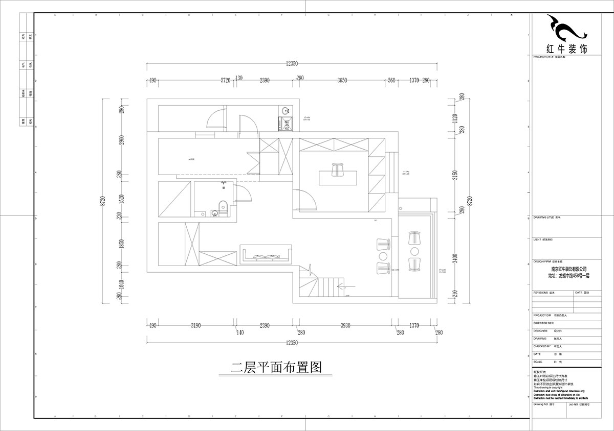 孟憲濤｜攝山星城步青苑18-2-604-120㎡-現(xiàn)代簡(jiǎn)約風(fēng)格｜4室2廳2衛(wèi)｜毛坯房裝修｜定制家｜全包16萬｜00_04二層平面布置圖