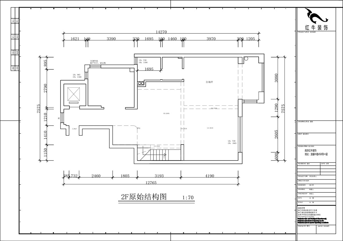 蔣?。┥紧斈芷咛栐?-205-280㎡-現(xiàn)代簡約風(fēng)格｜復(fù)式｜4室2廳3衛(wèi)｜毛坯裝修｜定制家｜全包40萬｜00_01一層原始結(jié)構(gòu)圖