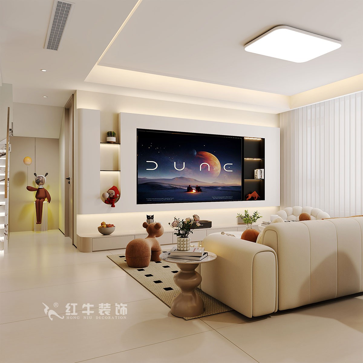 南京138㎡現(xiàn)代復式裝修，美學與家居共生！