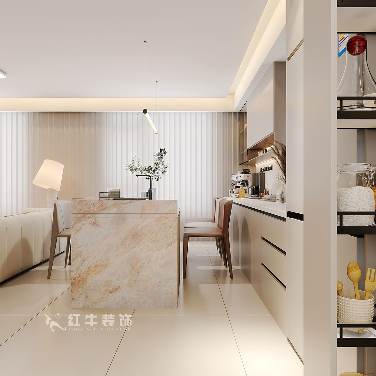 南京138㎡現(xiàn)代復式裝修，美學與家居共生！