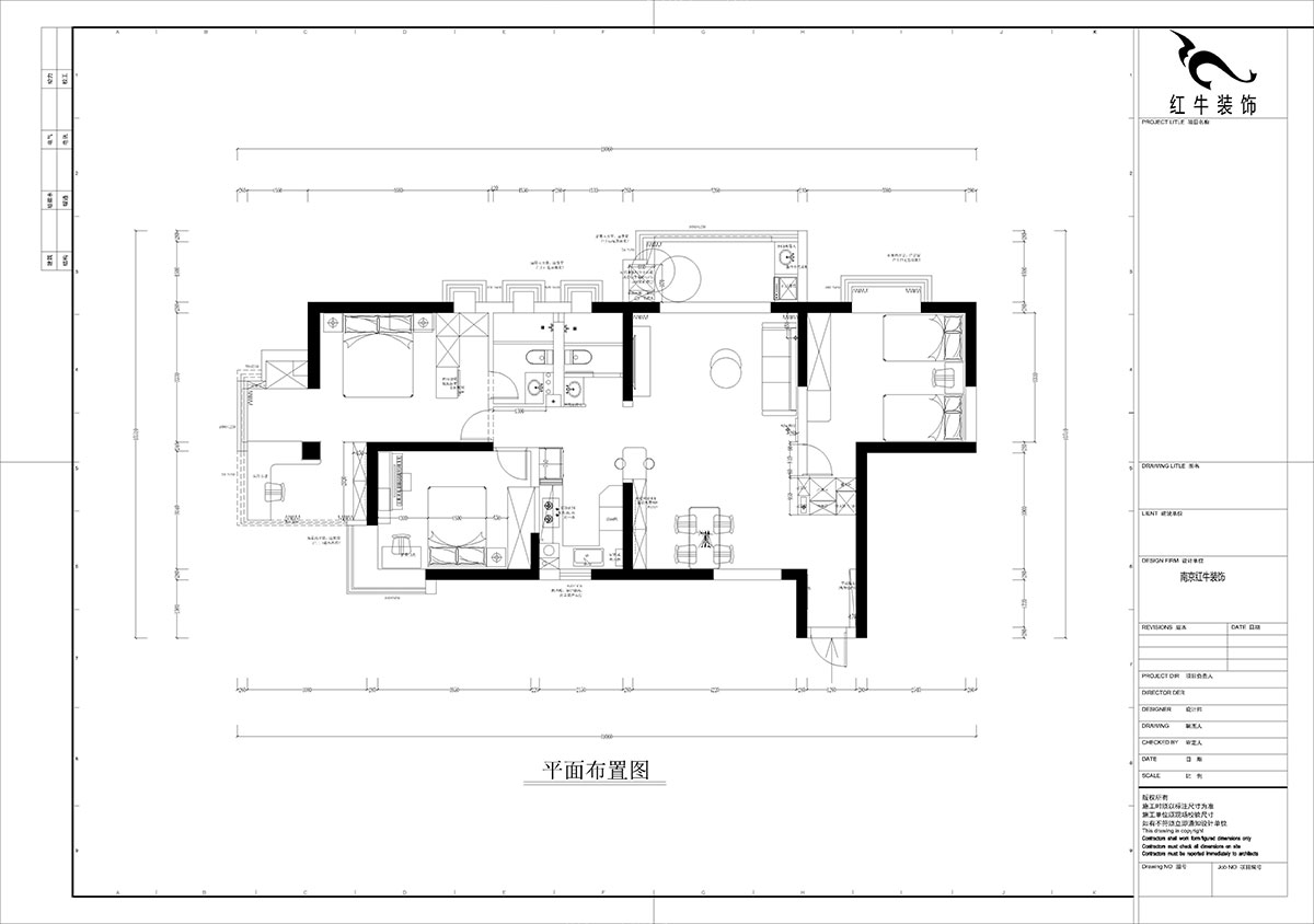 孟憲濤｜龍園北路80號(hào)1-2706-130㎡-現(xiàn)代簡(jiǎn)約風(fēng)格｜4室2廳2衛(wèi)｜老房裝修｜定制家｜全包16萬｜00_02平面布置圖